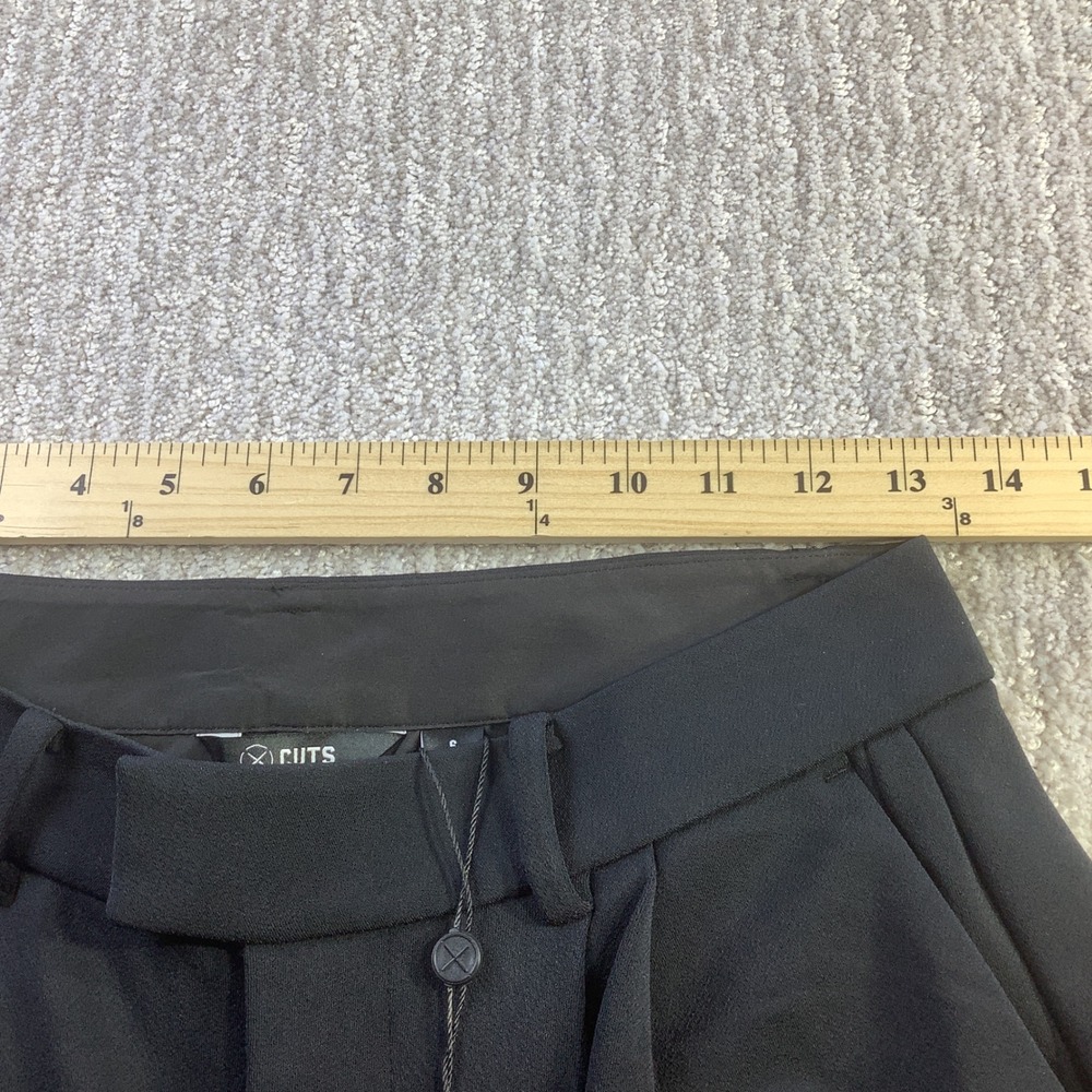 Cuts Womens Essential Pant Black‎ Wide Leg Pleated Size 6 NWT - Picture 10 of 14